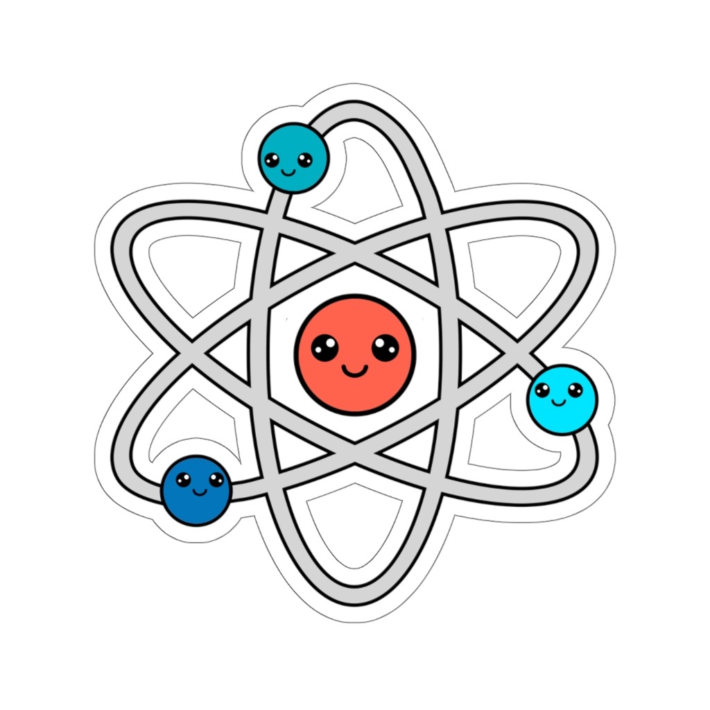 Atom Sticker | Doodlecorn